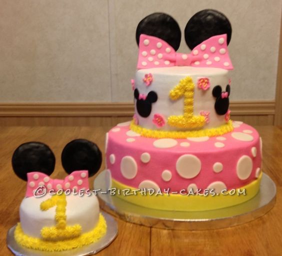 8 Photos of Baby First Birthday Mini Cakes