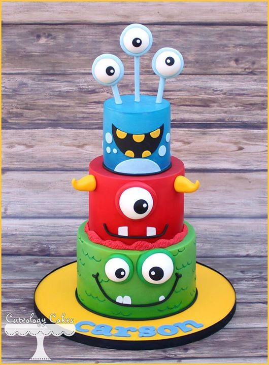 Monster Birthday Cakes for Boys