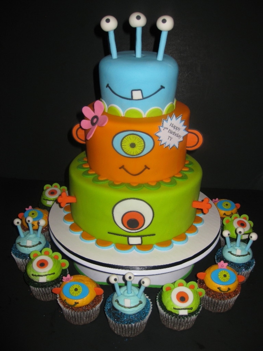 Monster Birthday Party Cake