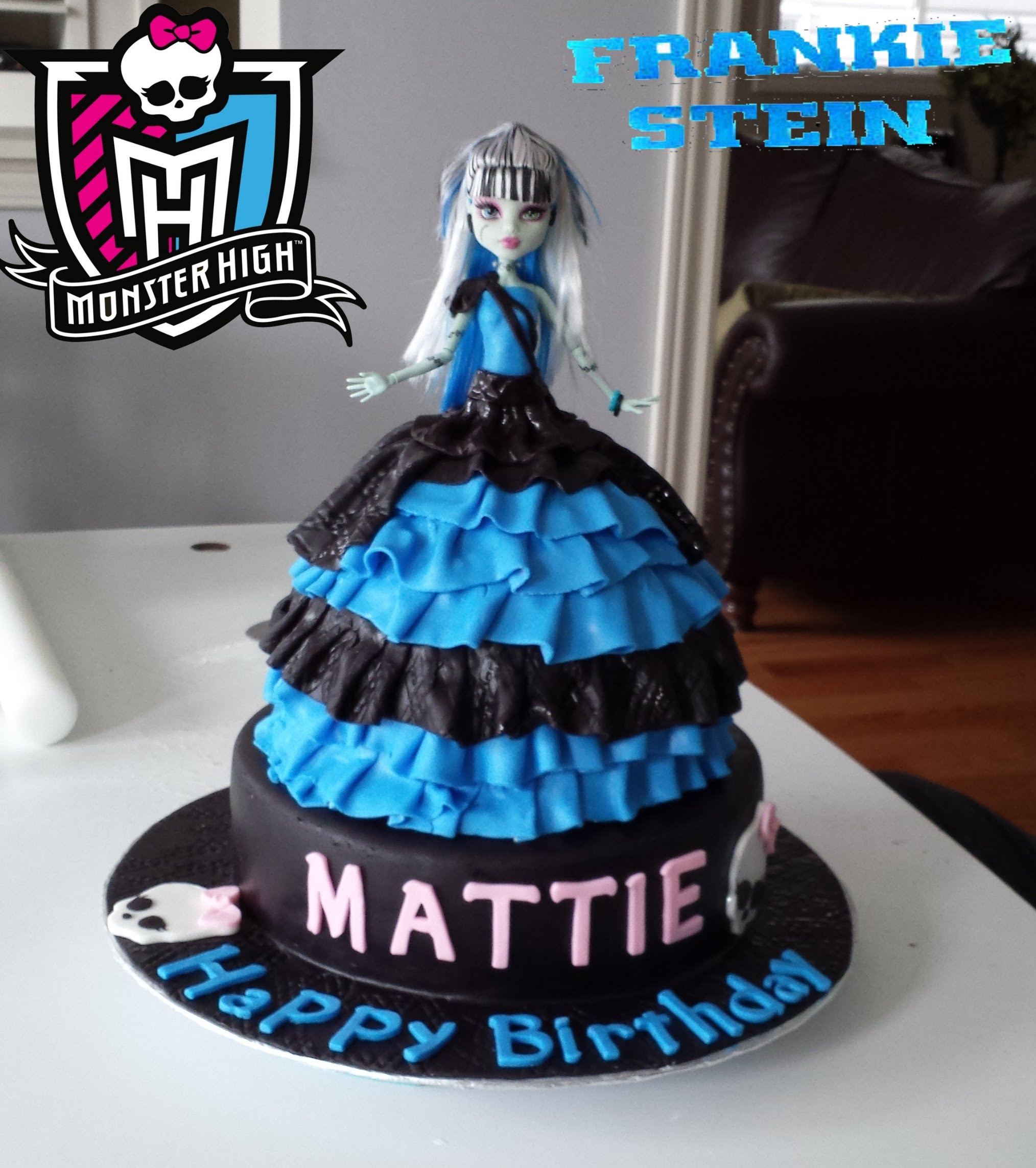 Monster High Frankie Stein Birthday Cake