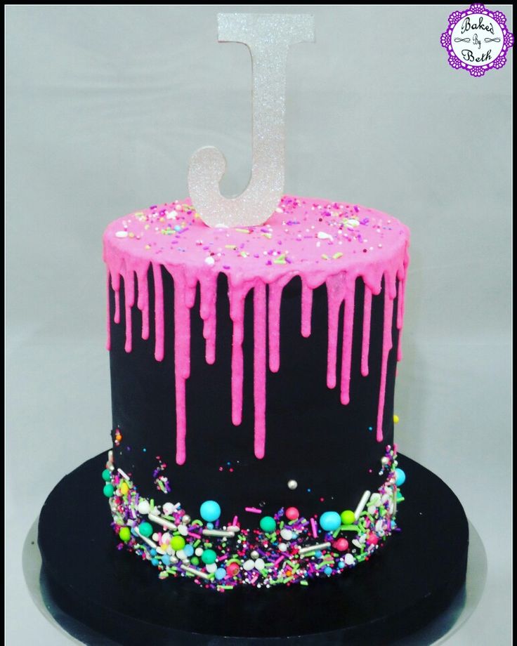 Neon Birthday Cake