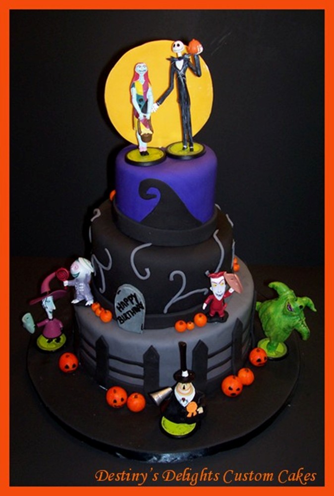 Nightmare Before Christmas Birthday Cake