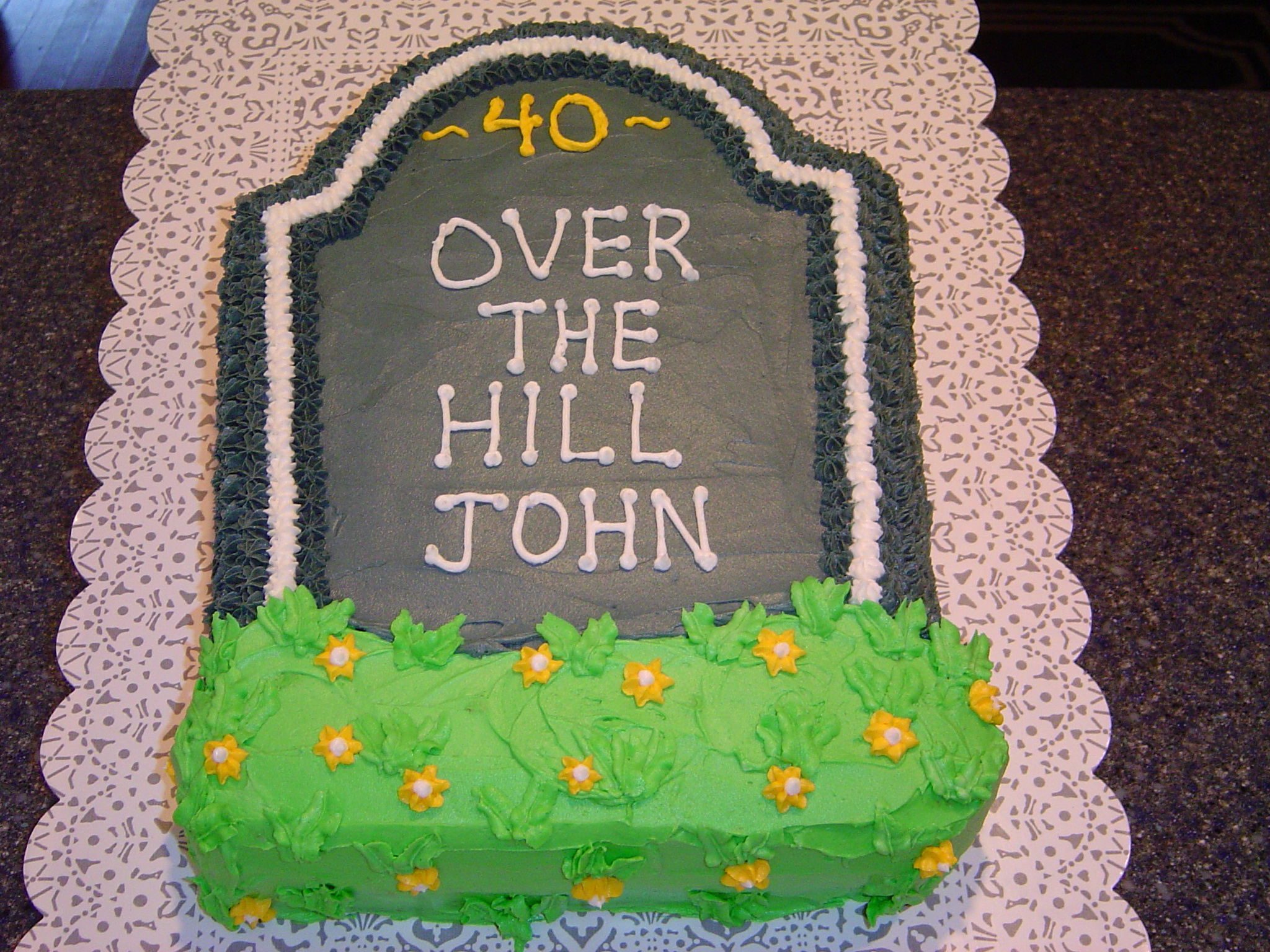 Over the Hill Birthday Cake Idea