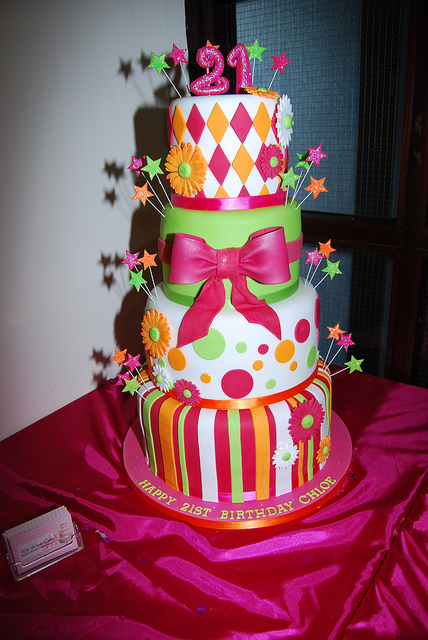 Pink Birthday Cake 21