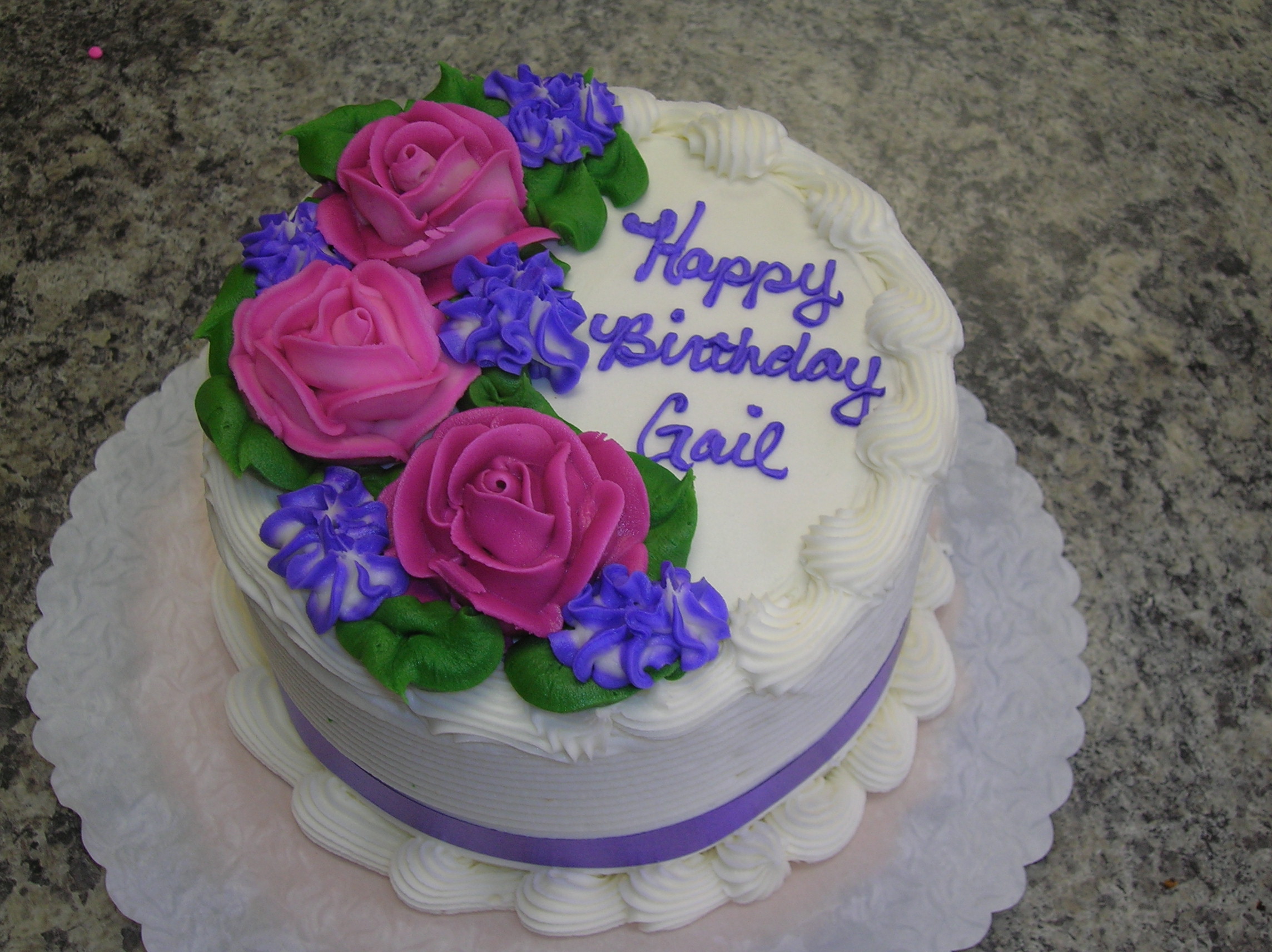 Pink Purple Birthday Cakes for Adults