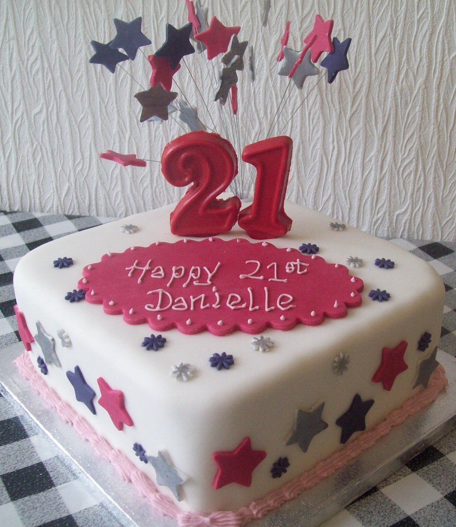 Pink White and Silver Birthday Cakes