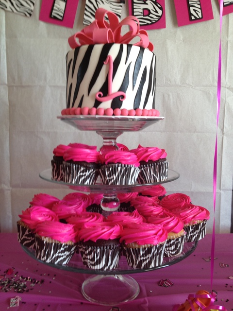 Pink Zebra Birthday Cake Ideas