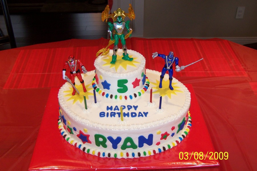 Power Rangers Birthday Cake