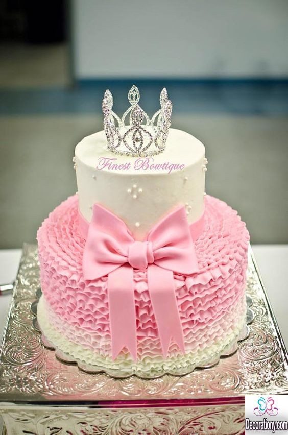 Princess Crown Baby Shower Cake