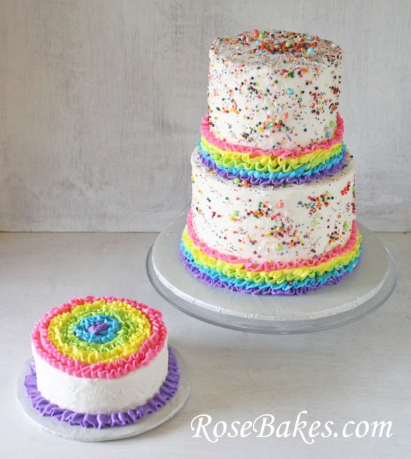 Rainbow Sprinkles Birthday Cake