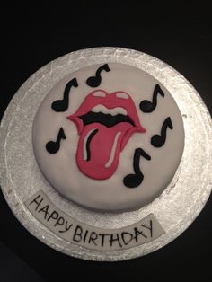 Rolling Stones Birthday Cake