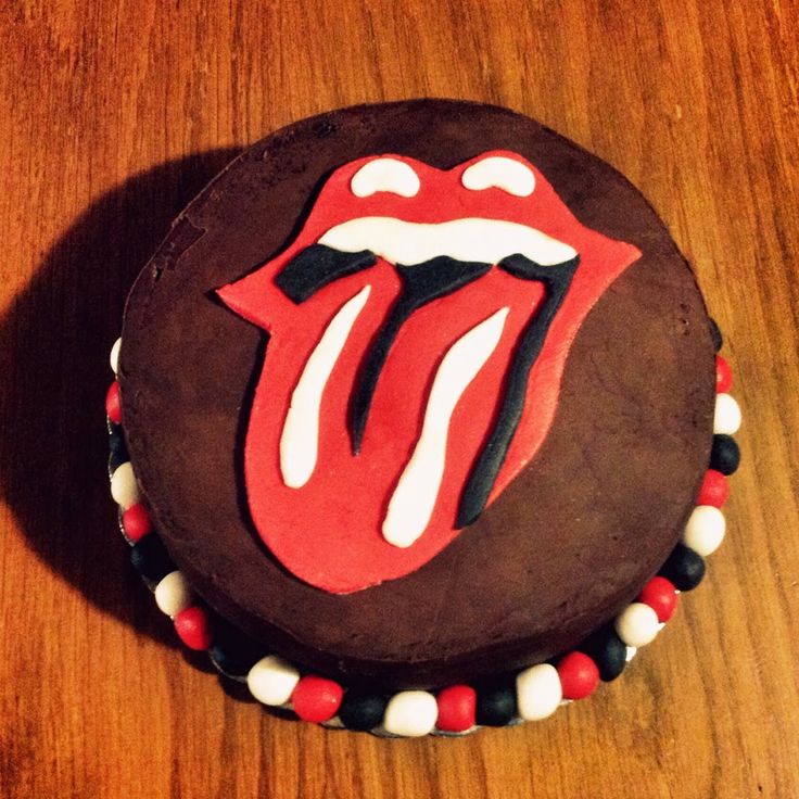 Rolling Stones Birthday Cake