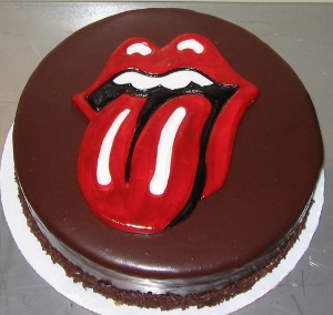 Rolling Stones Happy Birthday Cake