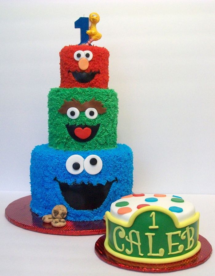 10 Photos of Sesame Street 1st Birthday Cakes Buttercream