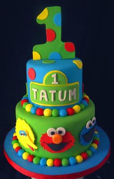 Sesame Street Birthday Cake