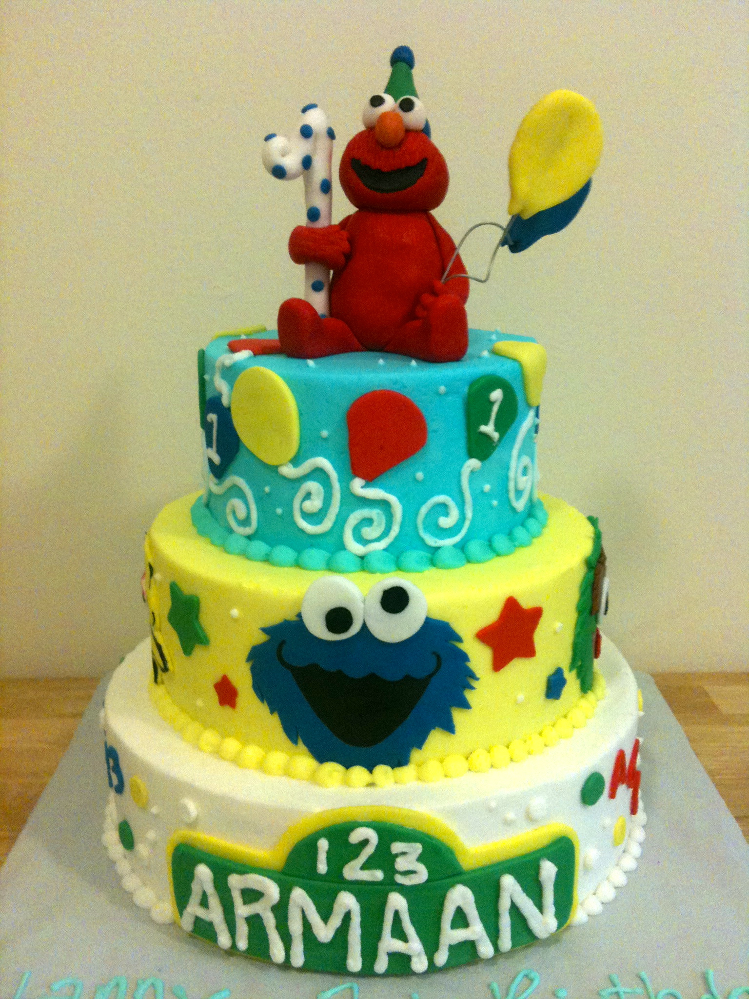 Sesame Street Birthday Cake