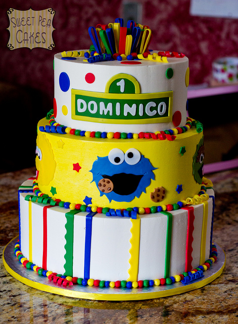 Sesame Street Birthday Cake