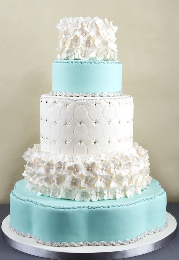 Tiffany Blue Wedding Cake