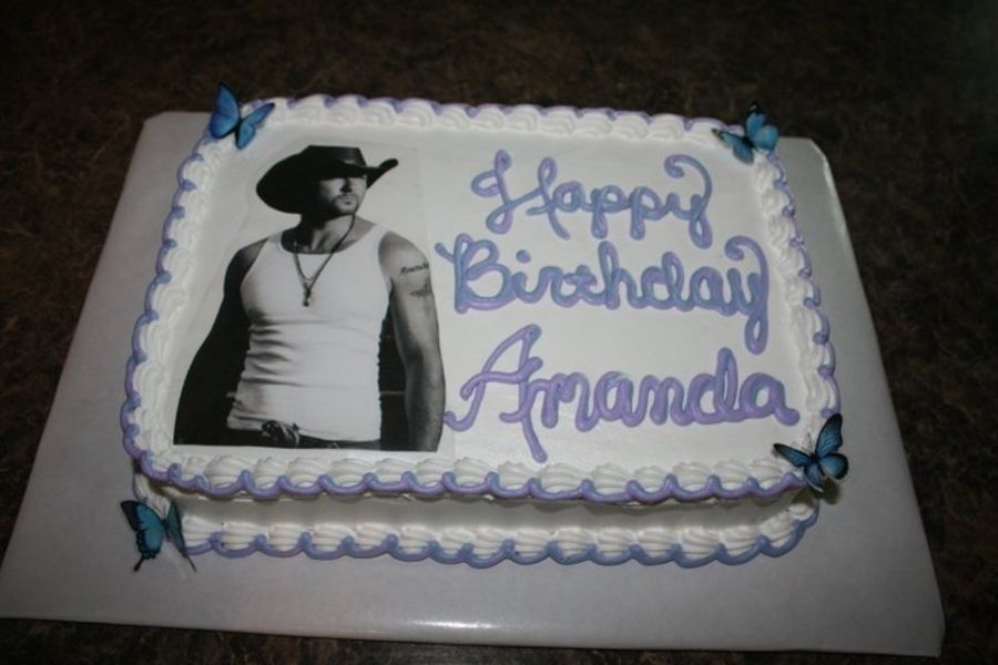 Tim McGraw Birthday Cake