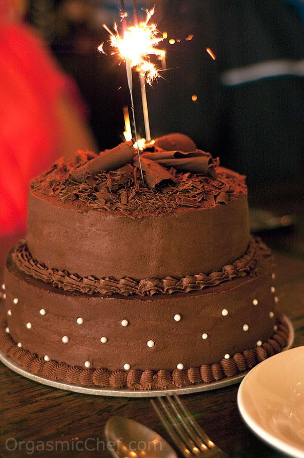 Two Tier Birthday Chocolate Cake