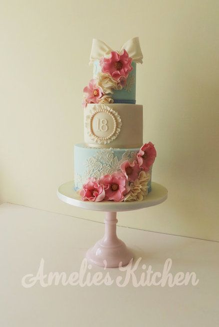 Vintage Birthday Cake