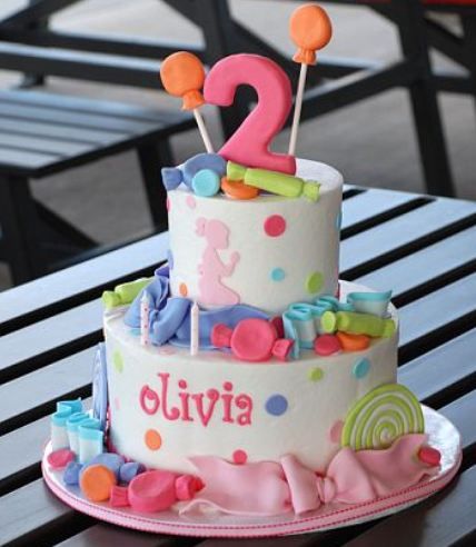 2 Year Old Girl Birthday Cake