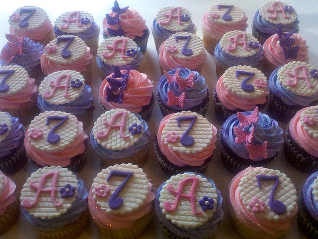 7 Year Old Girls Birthday Cupcakes