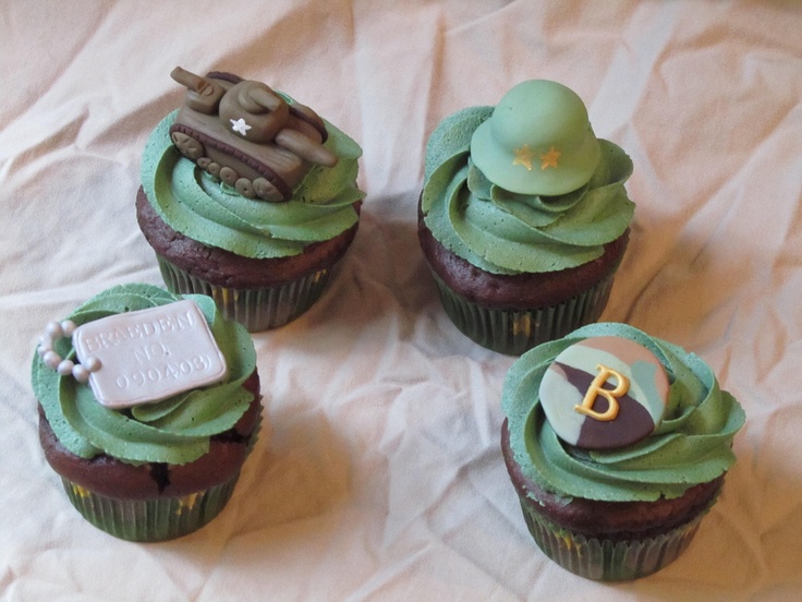 Army Cupcakes