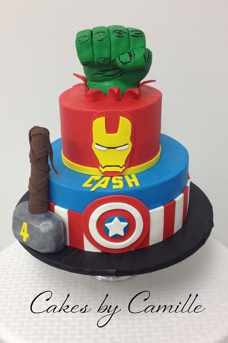 Avengers Birthday Cake