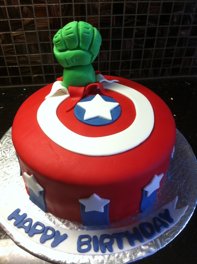 Avengers Birthday Cake