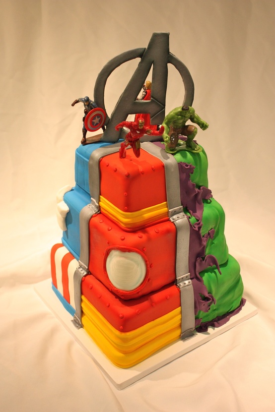 Avengers Birthday Cake