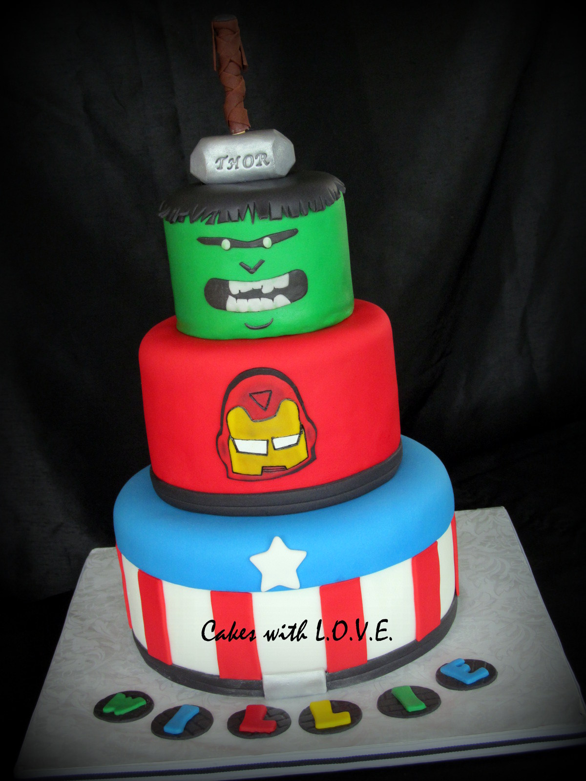 Avengers Birthday Cake