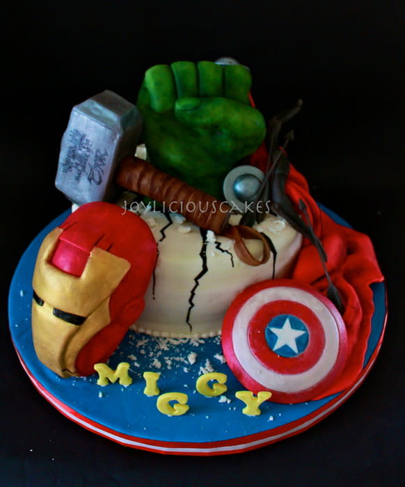 Avengers Birthday Party Cake