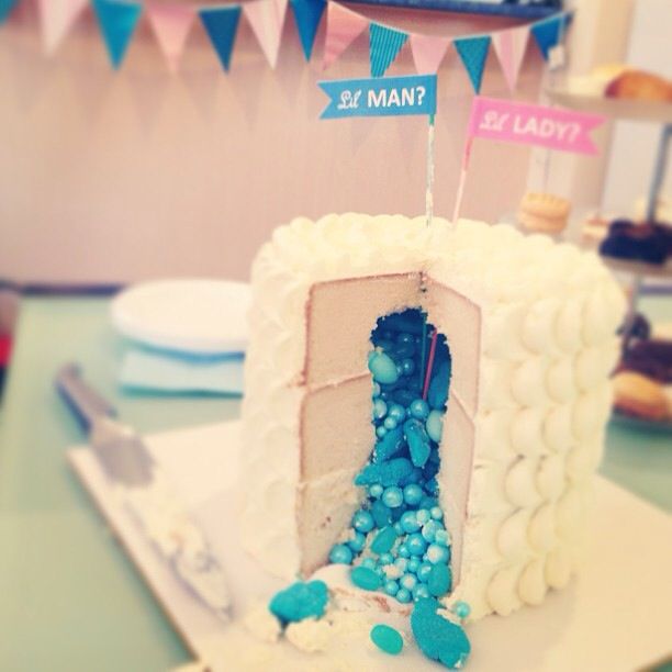 Baby Gender Reveal Cake