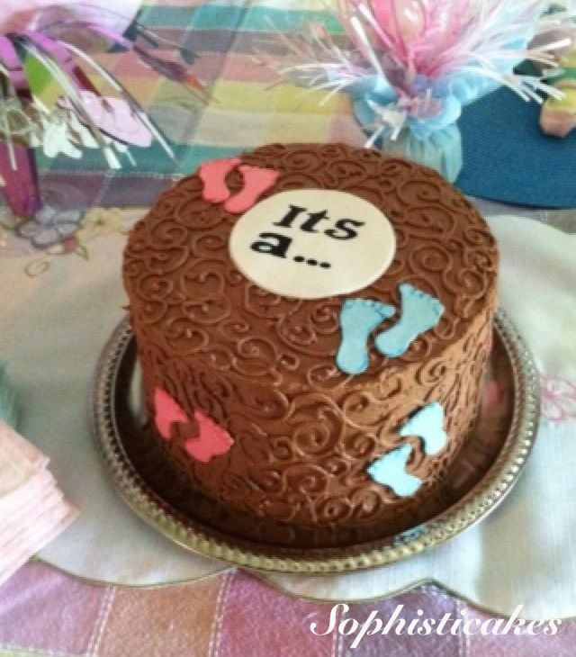 Baby Gender Reveal Cake