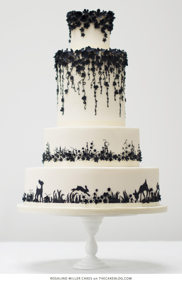 Black and White Wedding Cake