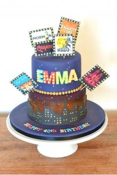 Broadway Musicals Birthday Cake