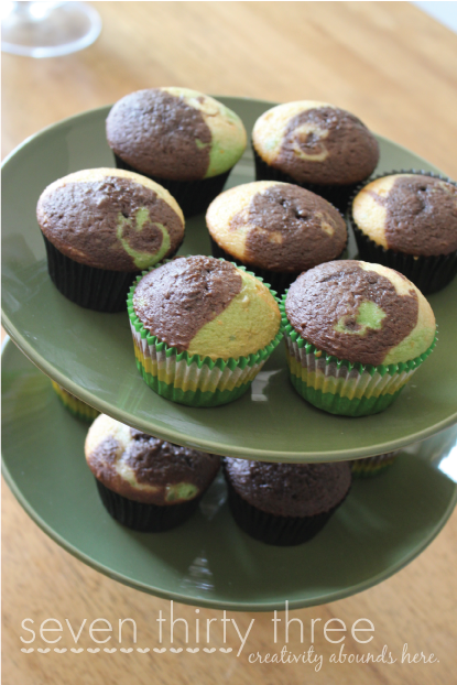 Camouflage Birthday Cupcakes