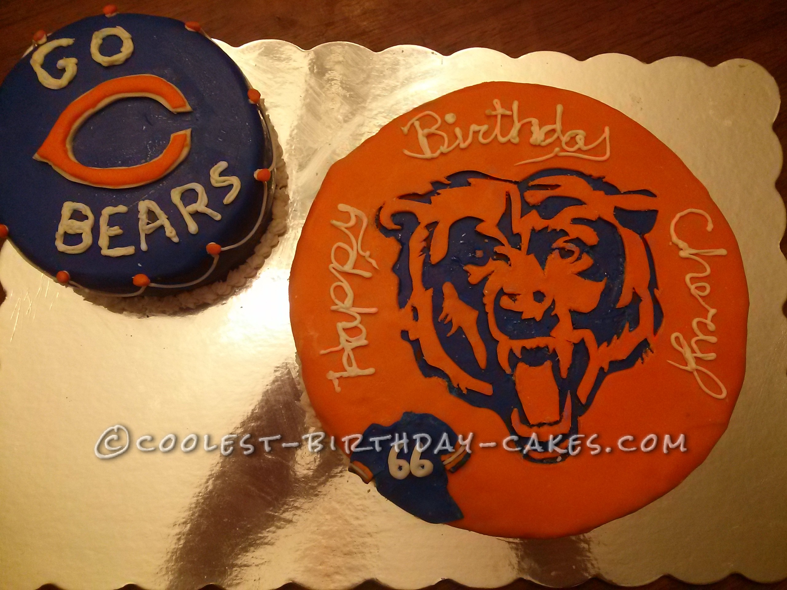 Chicago Bears Birthday Cake