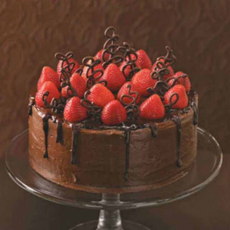 Chocolate Cake with Strawberry