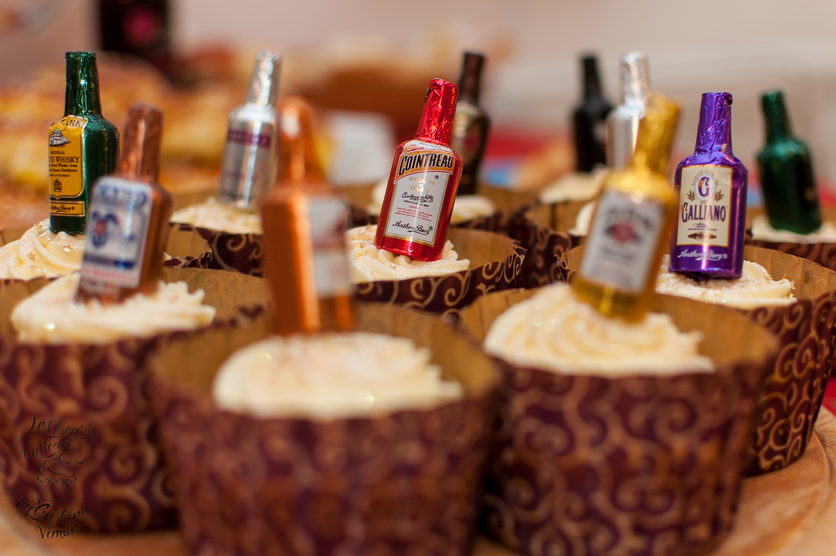 Chocolate Cupcakes with Alcohol