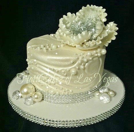 Diamond and Pearls Cake