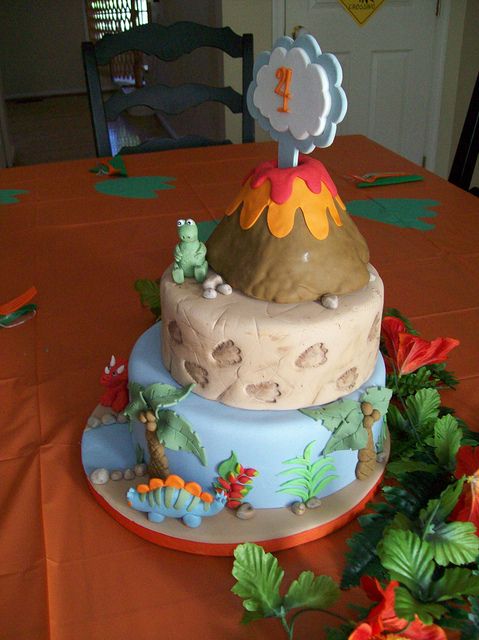 Dinosaur Birthday Cake