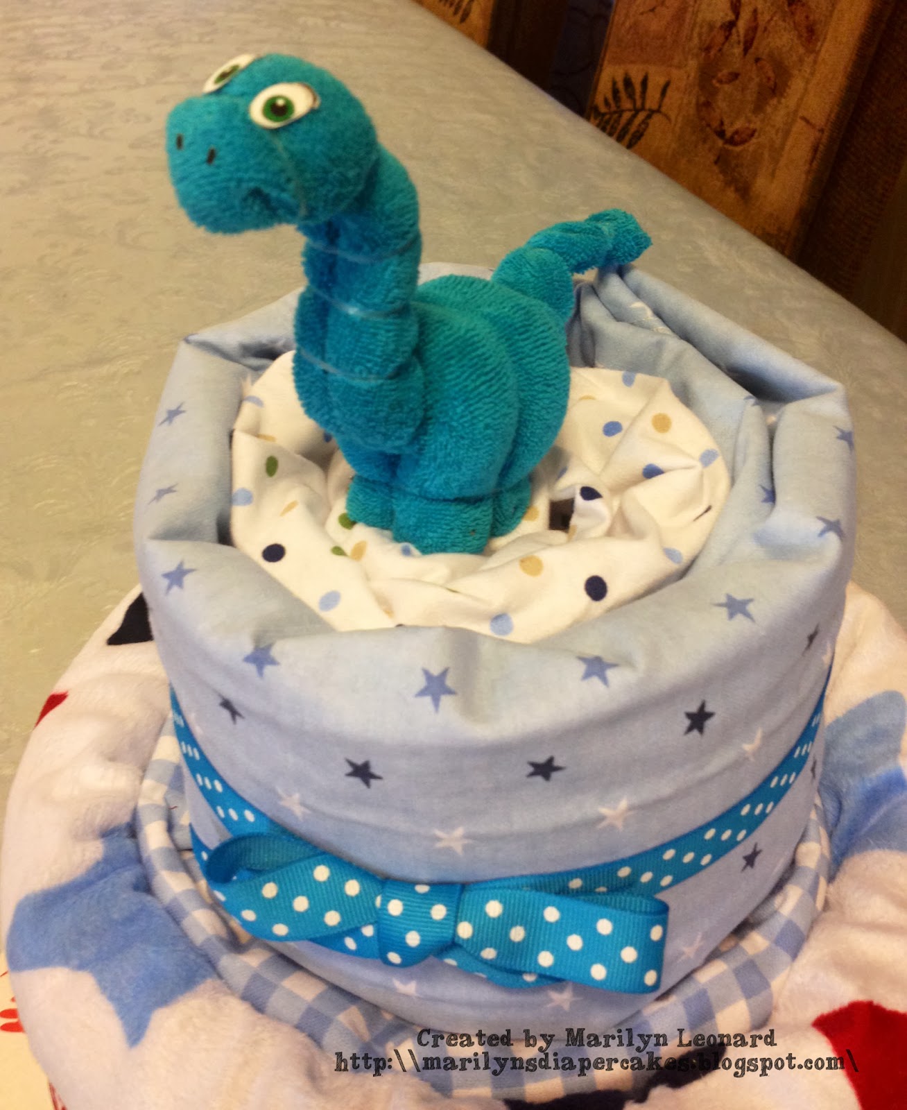 Dinosaur Diaper Cake