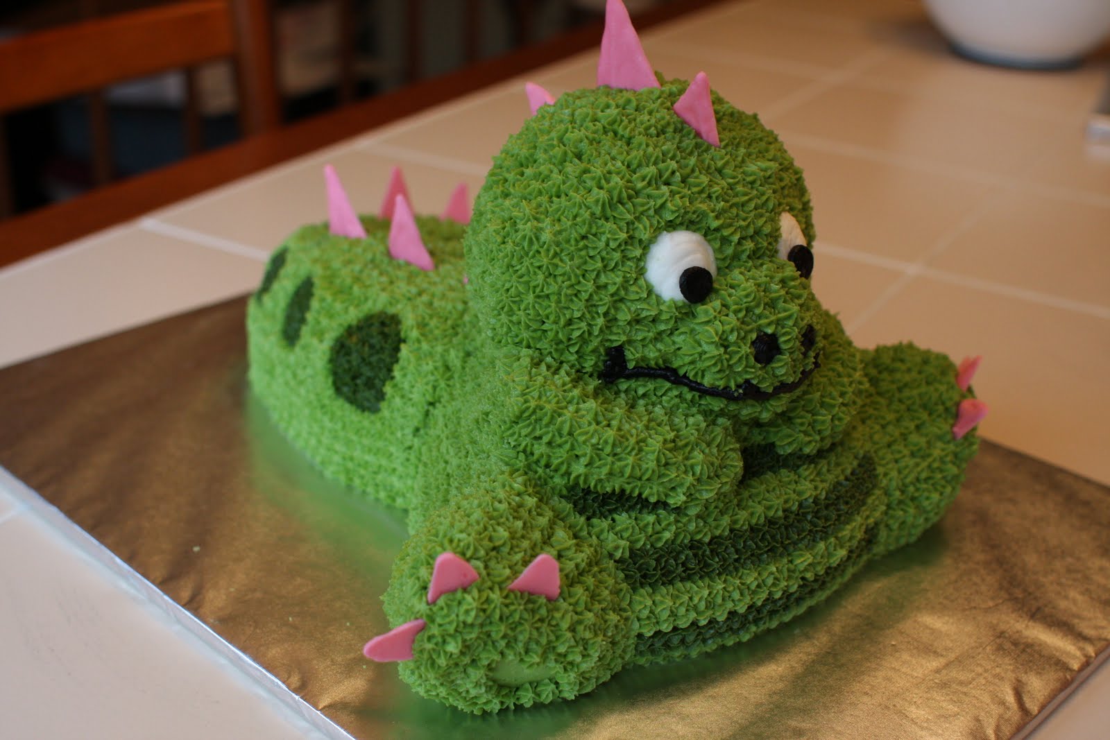 Girl Dinosaur Birthday Cake