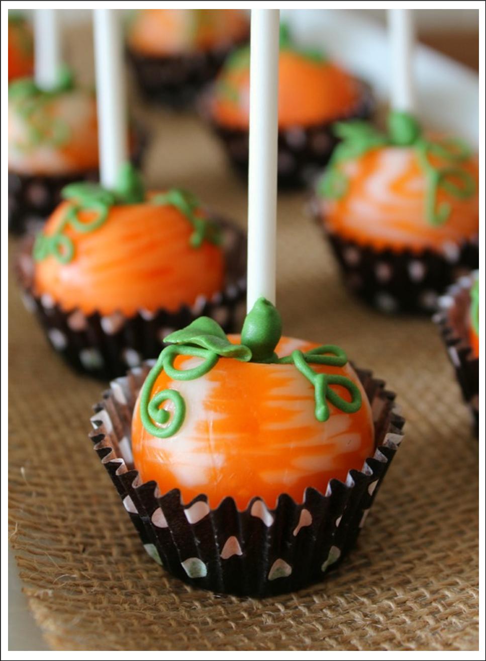 Halloween Pumpkin Cake Pops