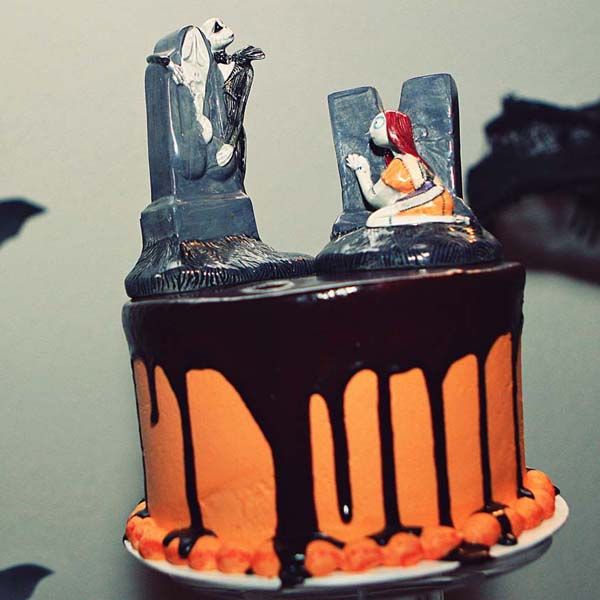 Halloween Wedding Cake