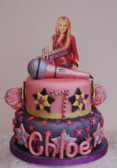 6 Photos of Hannah Montana Birthday Cakes 17