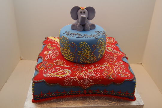 Indian Inspired Birthday Cake