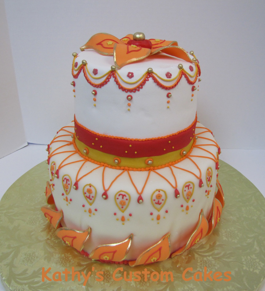 Indian Themed Birthday Cake